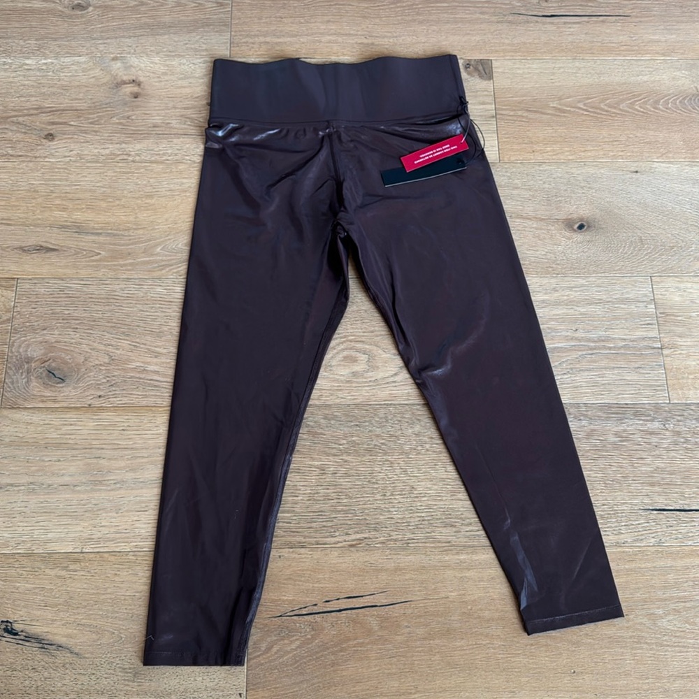 High Rise Full-Length Legging in Caribou Takara Shine